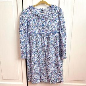 Little English Floral Dress - Blue and Purple